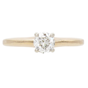 .33ct Old European Vintage Diamond Engagement Ring 14K Side (2)