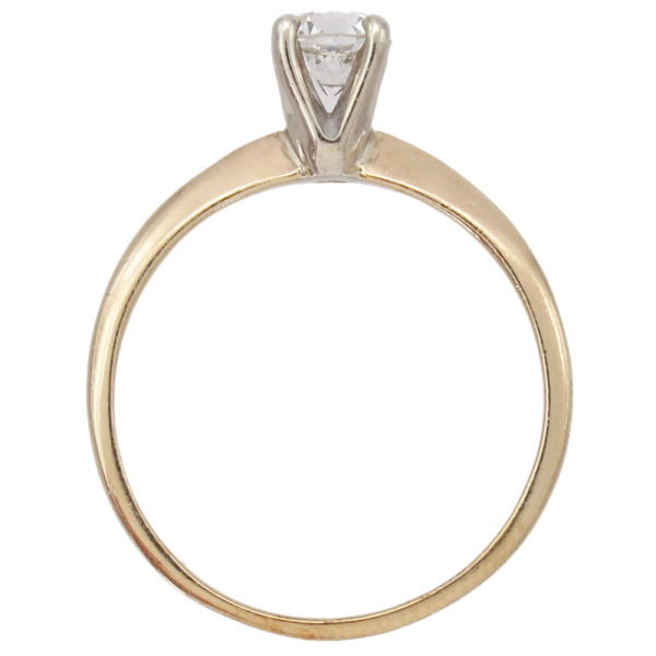 .33ct Old European Vintage Diamond Engagement Ring 14K profile