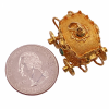 BIG Moving Jeweled Coronation Coach 18K Gold Carriage Charm
