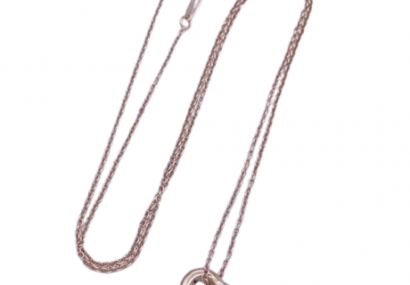 Tiffany & Co Elsa Peretti Floating Heart Necklace Sterling Silver (1)