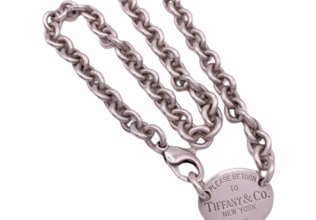 Tiffany & Co Return to Tiffany Oval Tag Necklace Sterling Silver (2)