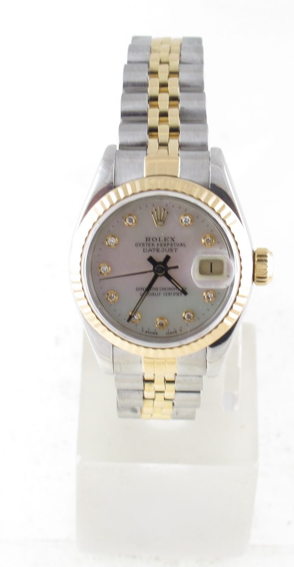 Pre Owned Ladies Rolex Datejust 1990 Mother of Pearl Dial Arnold Jewelers