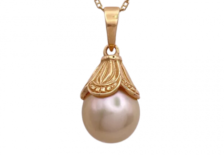 South Sea Cultured Pearl Pendant 14K Yellow Gold (2)
