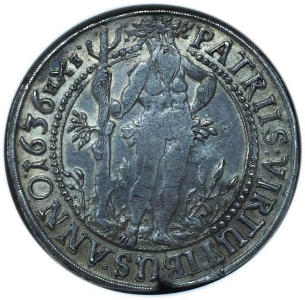 1636 HS Germany Brunswick-Wolfenbuttel Wildman Taler AU55 NGC