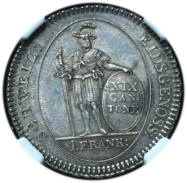 1811 Switzerland Bern Franc MS62 NGC