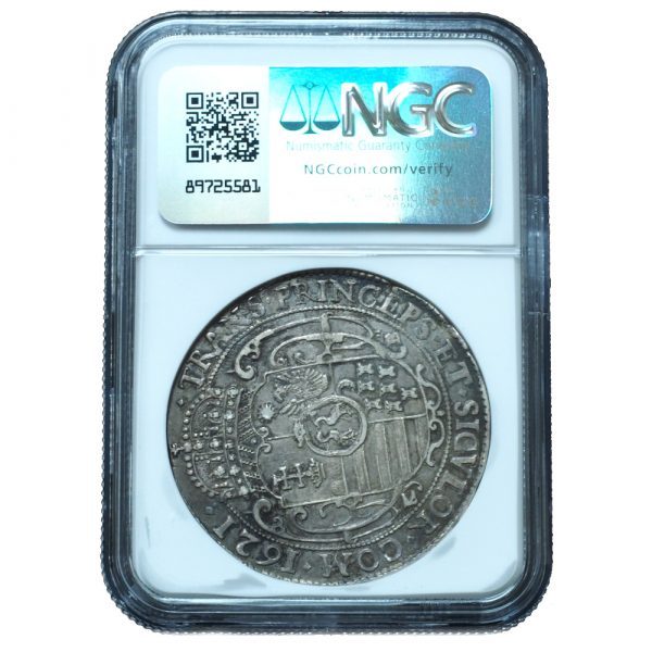 1621-KB Transylvania Hungary Taler AU50 NGC