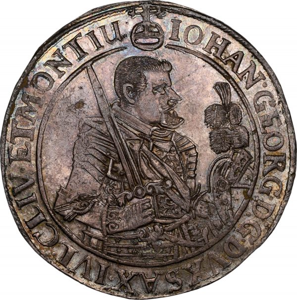 1642-CR Germany Saxony MS62 NGC DAV-7612