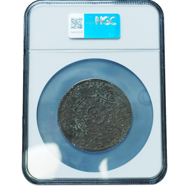 1666-HS Germany 2 Taler Brunswick-Wolfenbuttel AU55 NGC