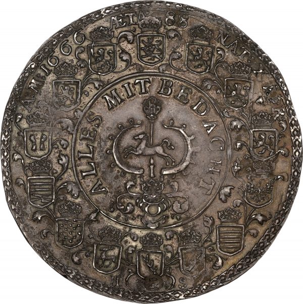 1666-HS Germany 2 Taler Brunswick-Wolfenbuttel AU55 NGC