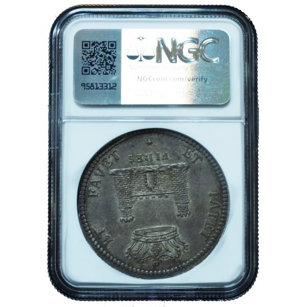 1712 Italy Tuscany Tallero DAV-1500 AU58 NGC