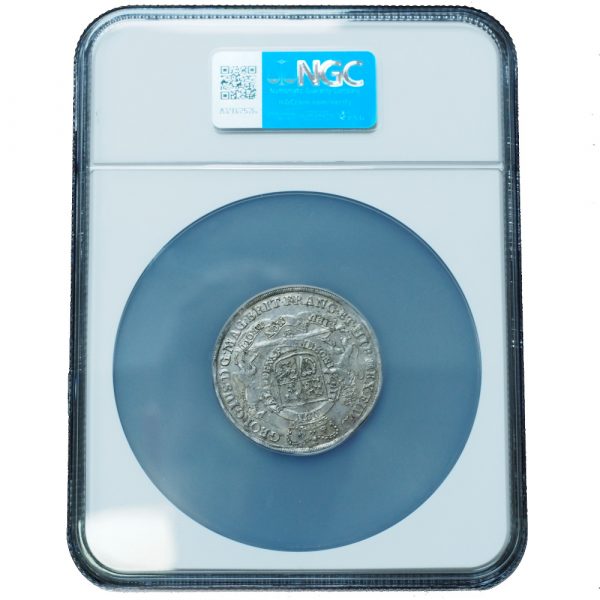 1724-EPH Germany Wildman Taler Bruns-Lune-Celle-Hannover MS61 NGC