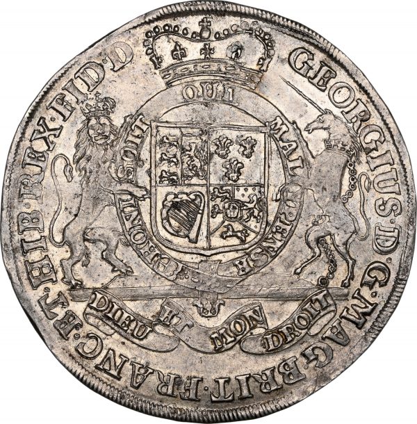 1724-EPH Germany Wildman Taler Bruns-Lune-Celle-Hannover MS61 NGC