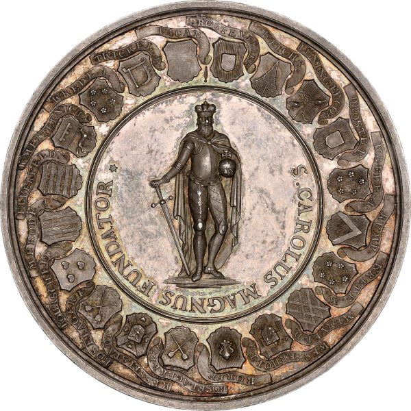 Write an seo optimized short blog using bullet points for 1801 Muenster Sede Vacante Silver Medallic Taler MS63 NGC Top Pop