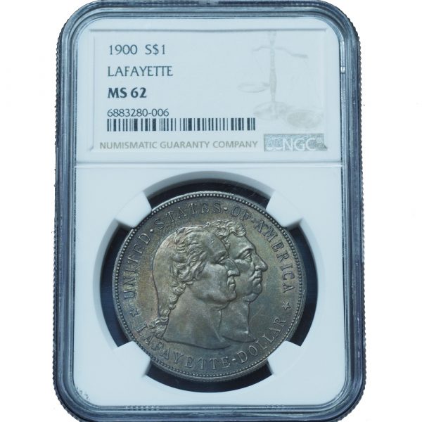 1900 Lafayette Commemorative Silver Dollar MS62