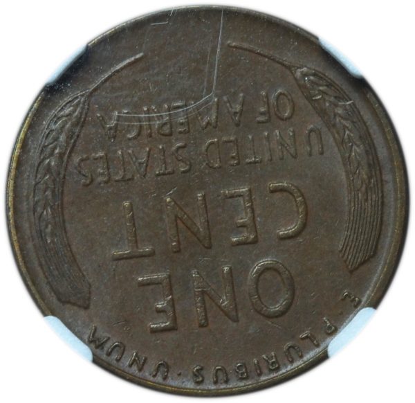 1955 Double Die Lincoln Penny AU55 BN NGC
