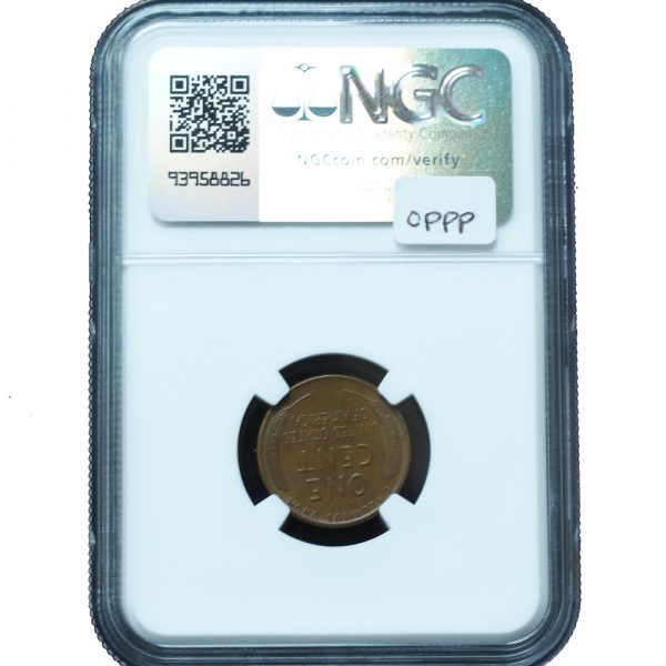 1955 Double Die Lincoln Penny AU55 BN NGC