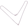 0.25ct Bezel Round Diamond Station Necklace 14k (2)