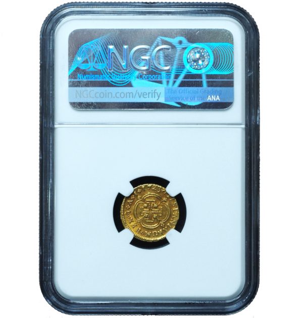 1723-M A Spain Escudo Gold MS64 NGC Top Pop
