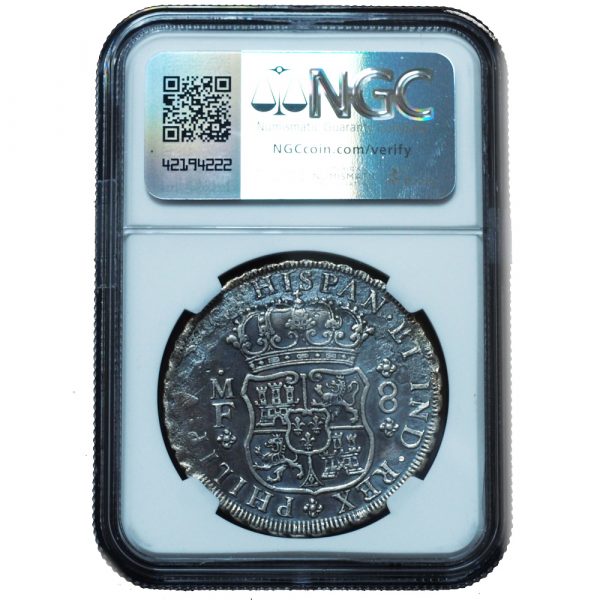 1735-Mo MF 8 Reales Reijgersdaal Ship Wreck UNC NGC