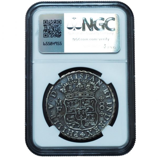 1741-Mo MF 8 Reales Reijgersdaal Ship Wreck UNC NGC