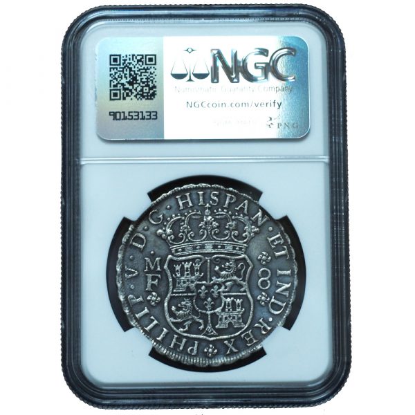 1742-Mo MF 8 Reales Reijgersdaal Ship Wreck UNC NGC