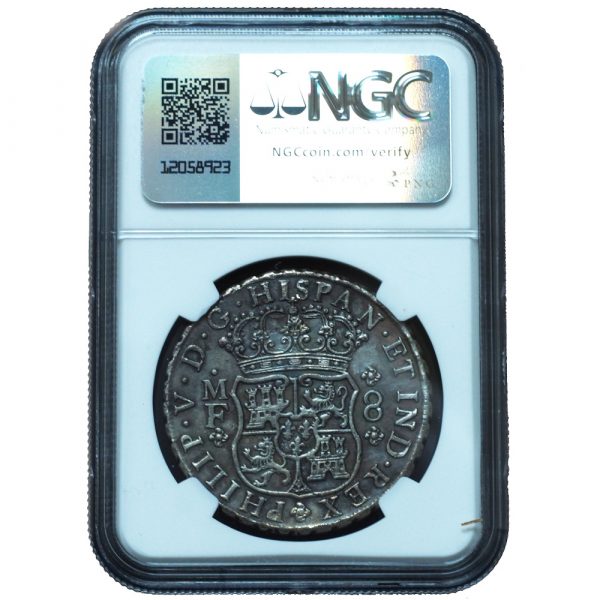1743-Mo MF 8 Reales Reijgersdaal Ship Wreck UNC NGC
