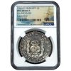 1744-Mo MF 8 Reales Reijgersdaal Ship Wreck UNC NGC