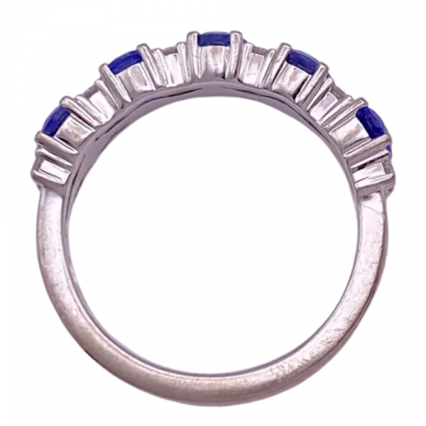 2.17ctw Sapphire & Diamond Band Ring 14K (1)