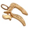 Big Vintage Chai Hai Pendant 14K Gold side