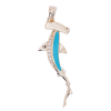 Enamel Diamond Hammerhead Shark Yellow Gold