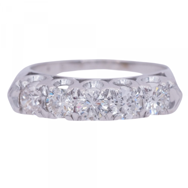 Mid Century 1 carat Diamond Anniversary band