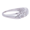 Mid Century 1 carat Diamond Anniversary band Side