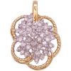 0.56ctw Diamond Cluster Pendant 14K Gold