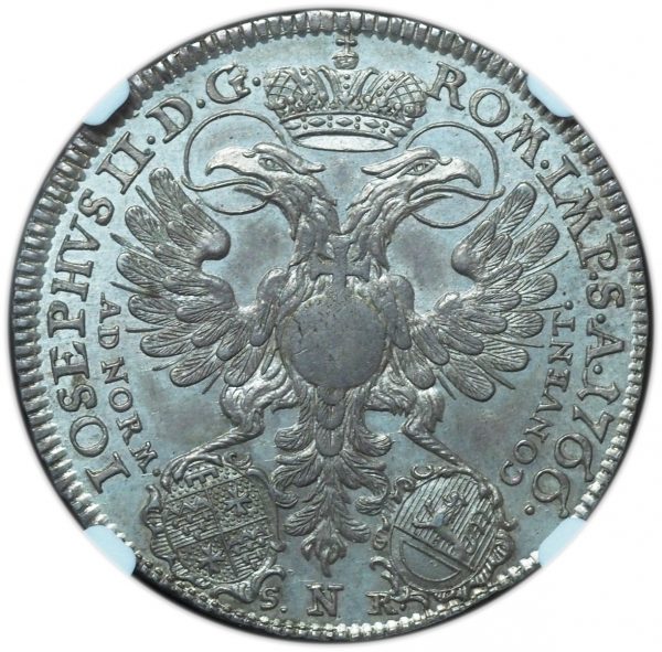 1766 SNR Germany Friedberg Half Taler AU58 NGC