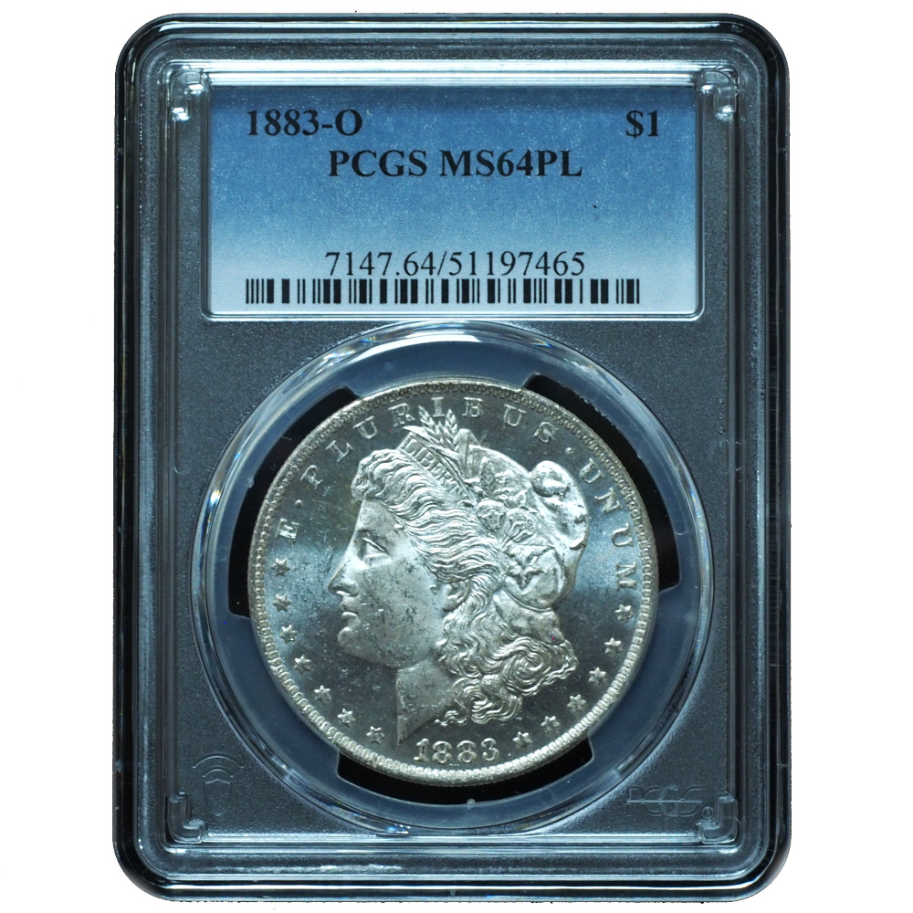 1883-O Morgan Dollar MS64 PL PCGS New Cert