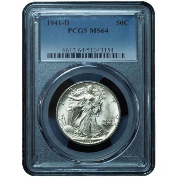 1941-D Walking Liberty Half Dollar MS64 PCGS