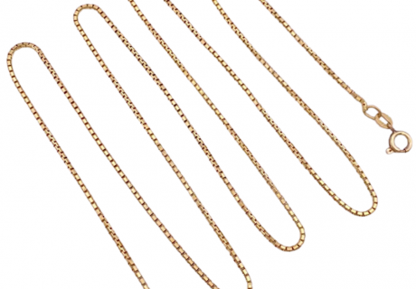 27.5'' Box Link Chan Necklace 18K (2)