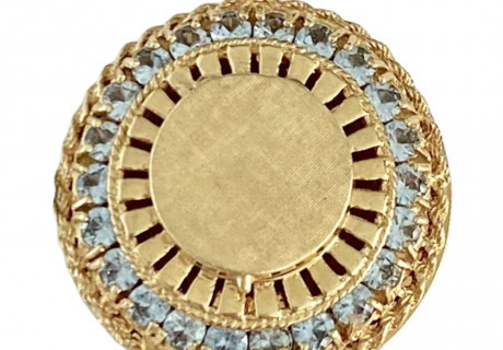 3.52ctw Aquamarine Jeweled Perfume Locket 14K (2)