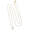 .33 Diamond Solitaire Station Necklace Yellow Gold Full