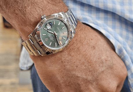 Rolex datejust worn by man