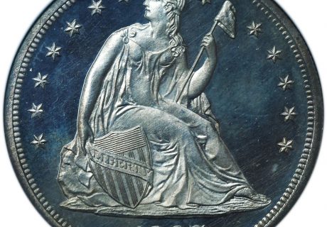 Proof 1867 Seated Liberty Dollar PF65 Cameo NGC & CAC