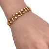 Victorian Revival Mesh Bracelet 18K Gold worn
