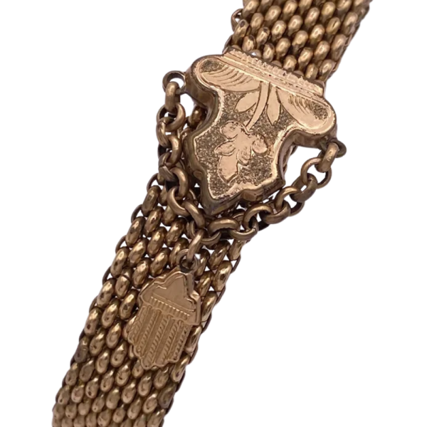 Victorian Seed Pearl Slide Tassel Bracelet Gold-Fill (1)