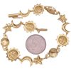 Vintage Celestial Bracelet 14K Yellow Gold size