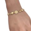 Vintage Celestial Bracelet 14K Yellow Gold worn