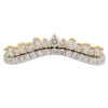 0.40ctw Diamond Double Row Contour Band Ring 14K Gold