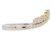 0.40ctw Diamond Double Row Contour Band Ring 14K Gold side