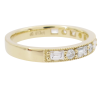 0.61ctw Baguette & Round Diamond Alternating Band Ring 14K Gold side