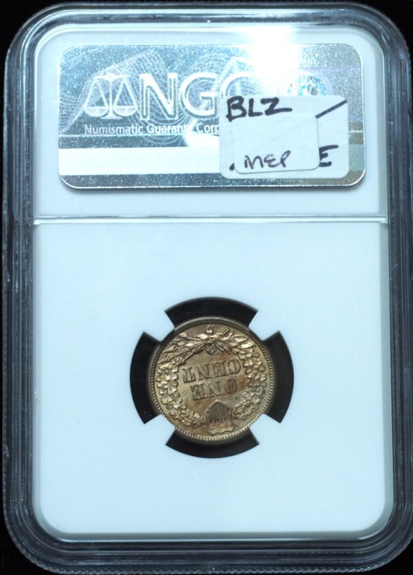 1861 Indian Head Penny AU58 NGC