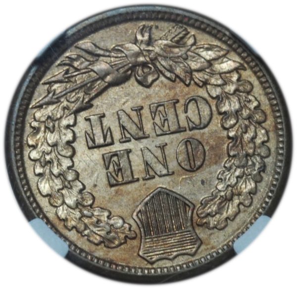1861 Indian Head Penny AU58 NGC